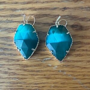 Kendra Scott Corley Emerald earrings